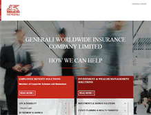 Tablet Screenshot of generali-worldwide.com